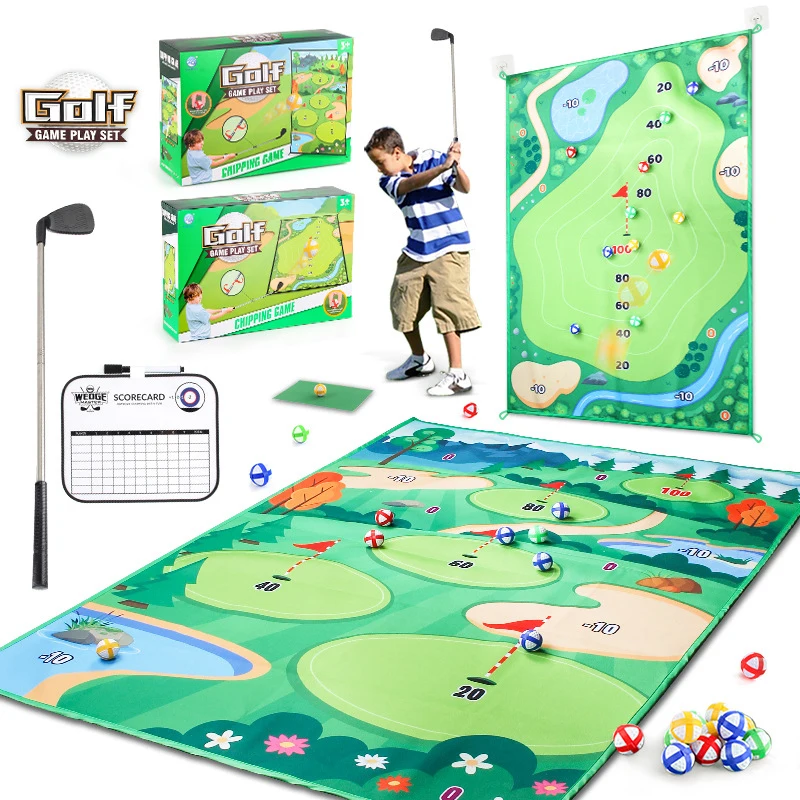 

Foldable Golf Training Mat Portable Multipurpose Practical Golf Chipping Game Hitting Mat Outdoor Play Equipment