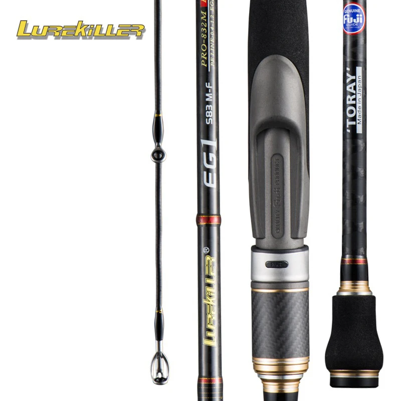 

Lurekiller 2.52m/2.6m FUJI parts carbon fiber EGI squid fishing rod octopus lure rod fishing with FUJI reel seat rings