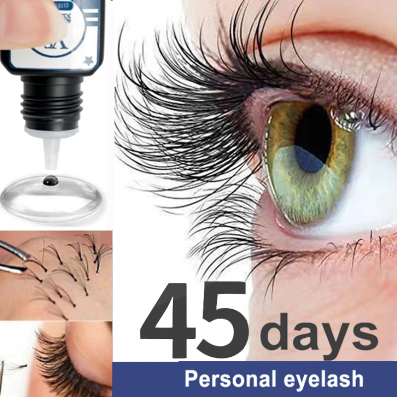 

5ml Eyelashes Extension Glue Long Lasting Grafting Lashes Black Lash Glue Quick Dry Plant extracts No Irritant Graft Eyelash Kit