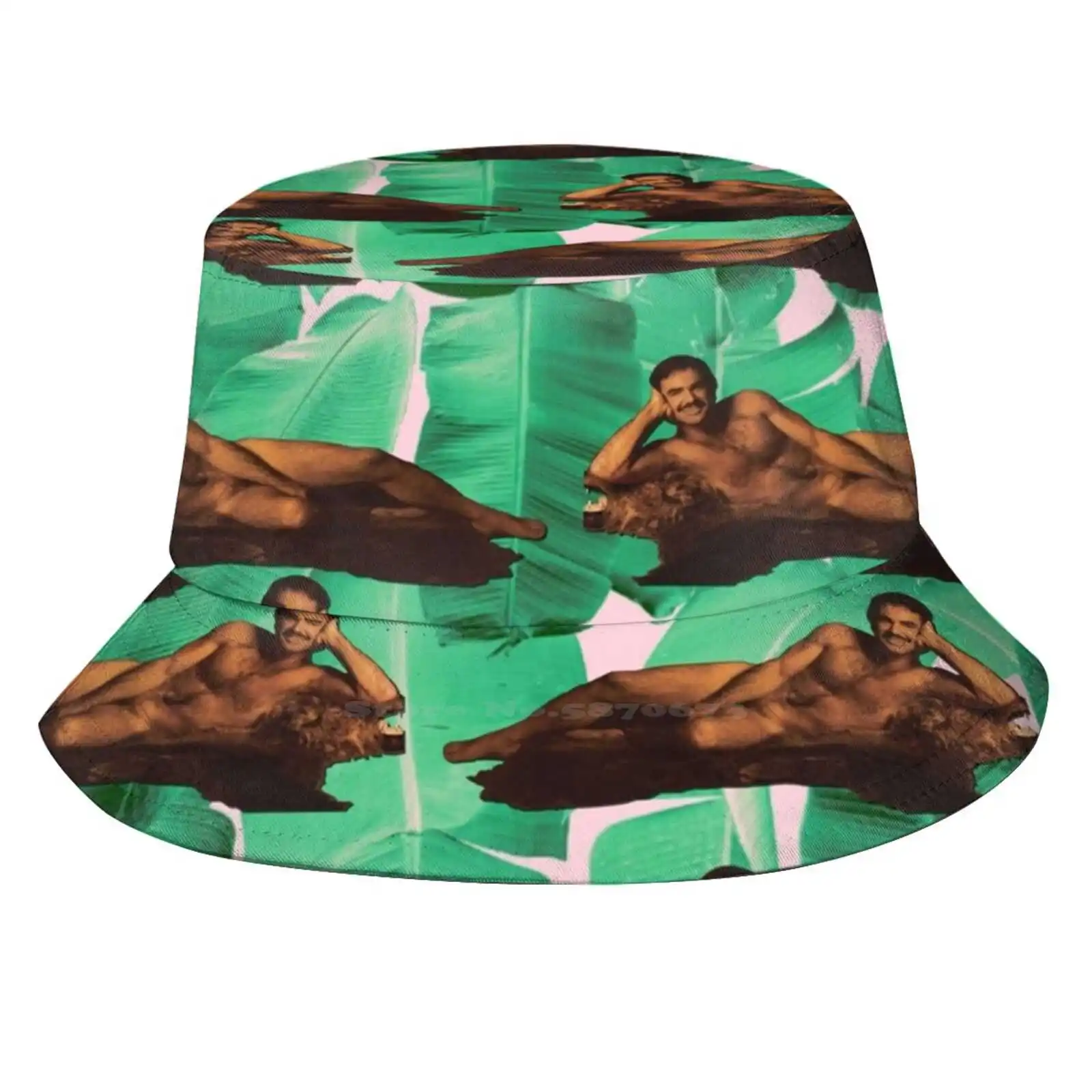 

Панама из кожи медвежьей кожи с рисунком Burt, дизайнерская шапка для путешествий Burt Рейнольдс Centerfold 70S Smokey Bearskin