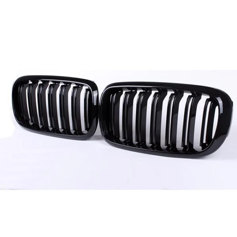 

LEAVAN Gloss Black Dual Front Kidney Grille for 14-18 BMW X5 X6 F15 F16 X5M X6M