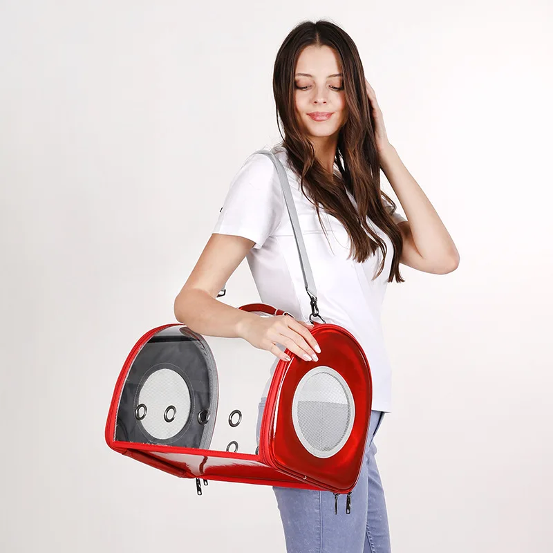 

Multifunctional Panoramic Beautiful Cat Bag Porous Breathable Out Portable Transparent Space Bag Pet Backpack Carrier