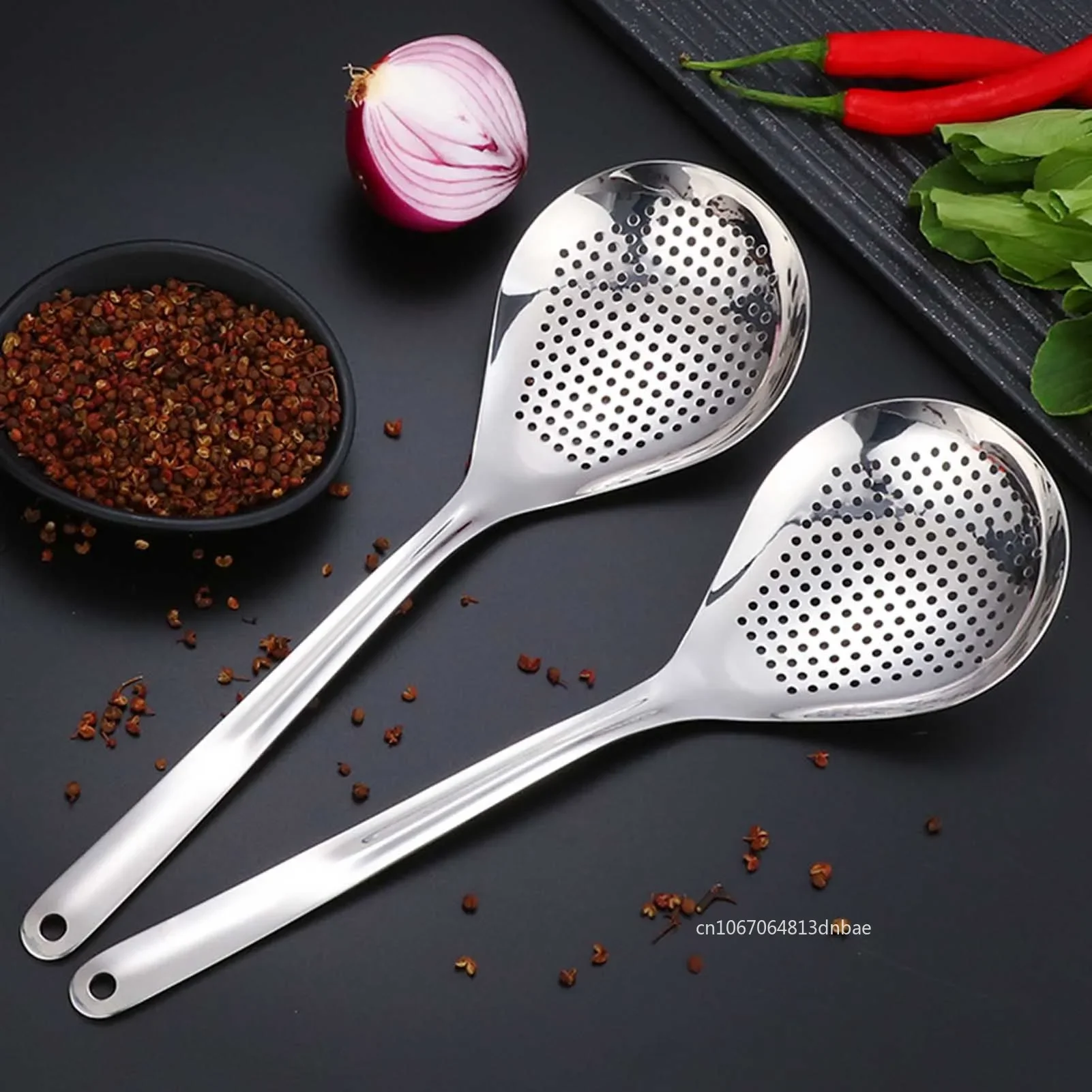 łyżka kuchenna ze stali nierdzewnej sitko do użytku domowego serwowania perforowane łyżki durszlak narzędzia kuchenne