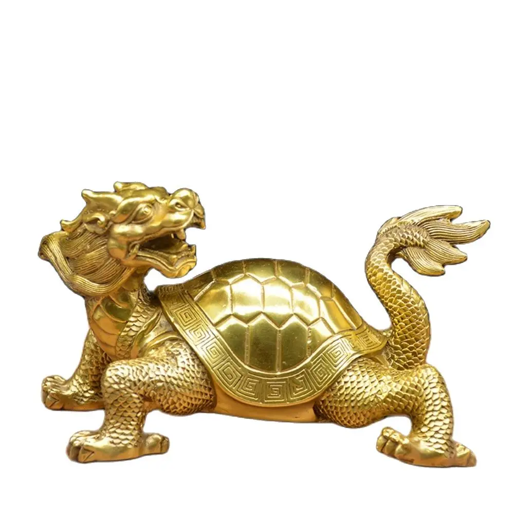 

Dragon Turtle Copper Made Home Office Decoration Pendant Craft Handicraft High End Chinese Style Lucky Indoor Decor