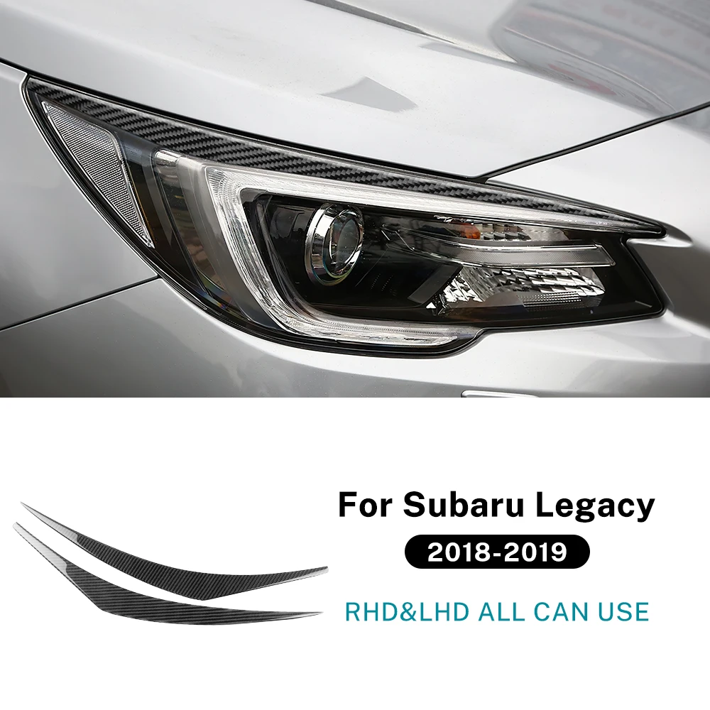 

Накладка на полоску для бровей автомобиля для Subaru Legacy Outback 2018 2019, LHD RHD, наклейка из настоящего мягкого углеродного волокна