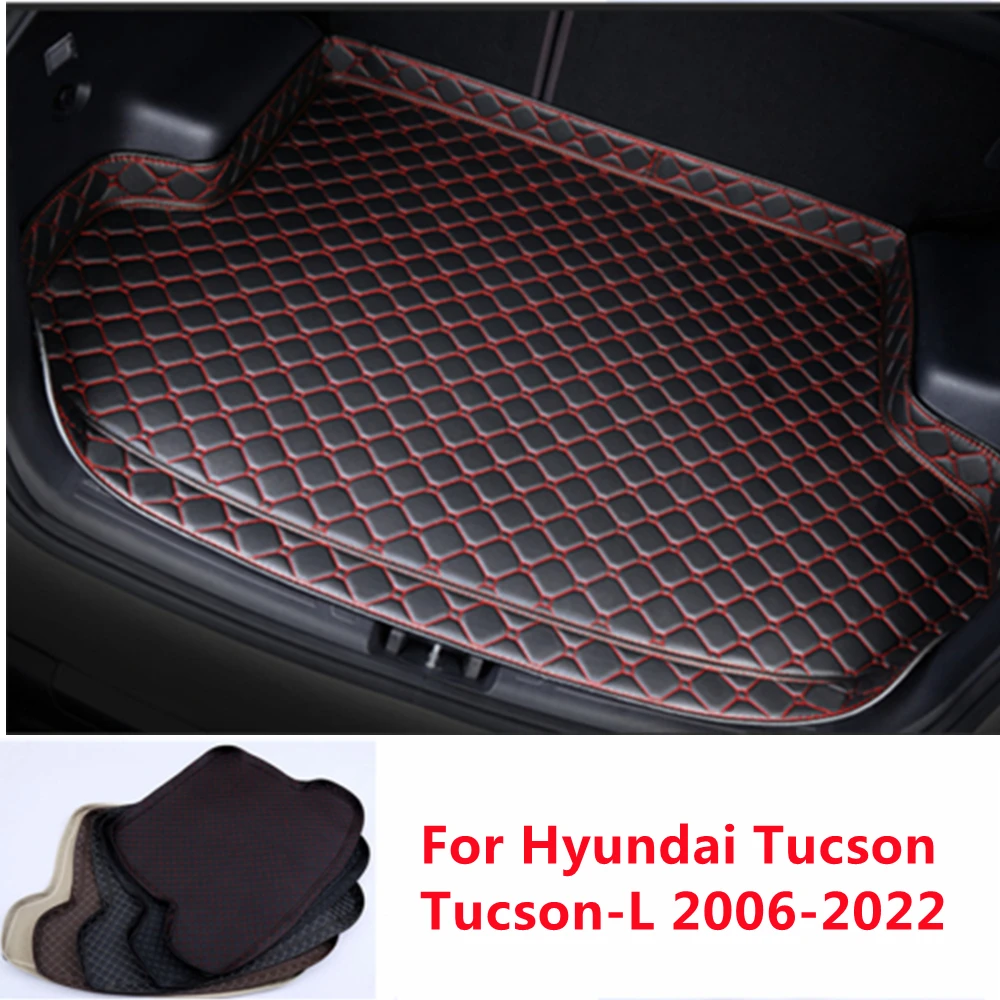 Alfombrilla de maletero de coche SJ de alta calidad, accesorio personalizado para todo tipo de clima, piezas de automóvil, cubierta de revestimiento de carga trasera, almohadilla de alfombra para HYUNDAI Tucson 2006 2007-2022