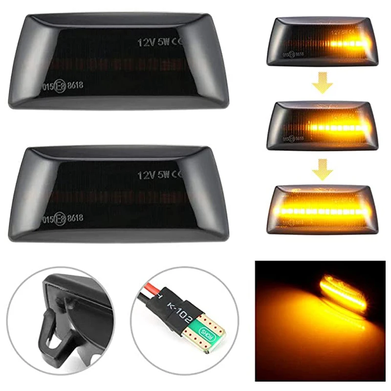 

kayueli For Opel Astra H Corsa D Insigina A Zafira B Chevrolet Cruze Orlando Cadillac LED Turn Signal Blinker Side Marker Light