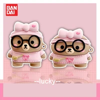 bandai disney cute pink glasses bear apple airpods pro bluetooth wireless headset protective case 123 generation applicable