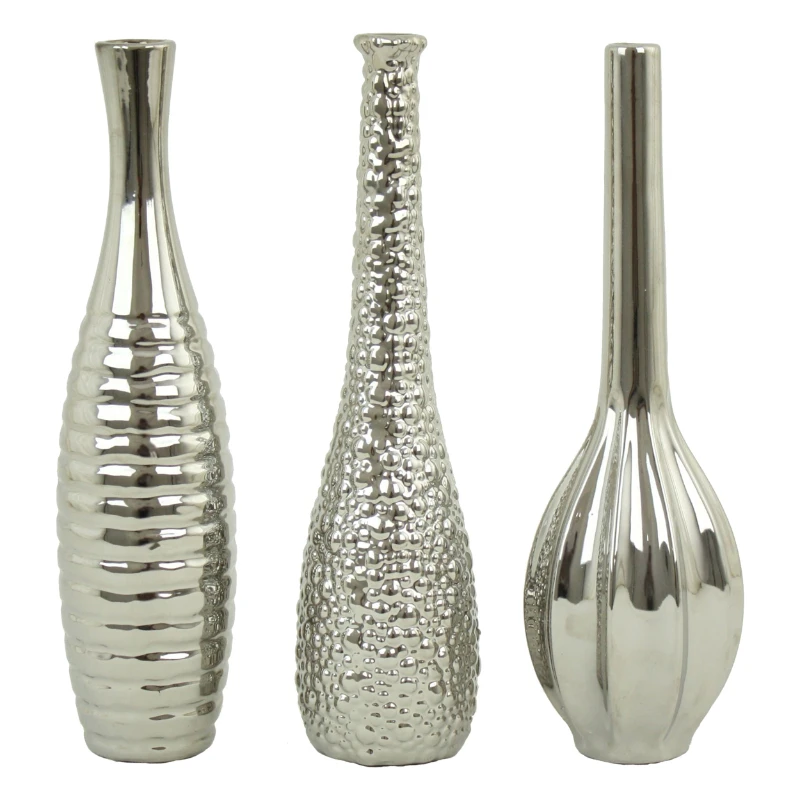 

Tianna Silver Vases (Set of 3)