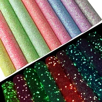 glowing in the dark faux leather fluorescence chunky glitter fabric roll luminous leatherette for bag bows earrings diy 30135cm
