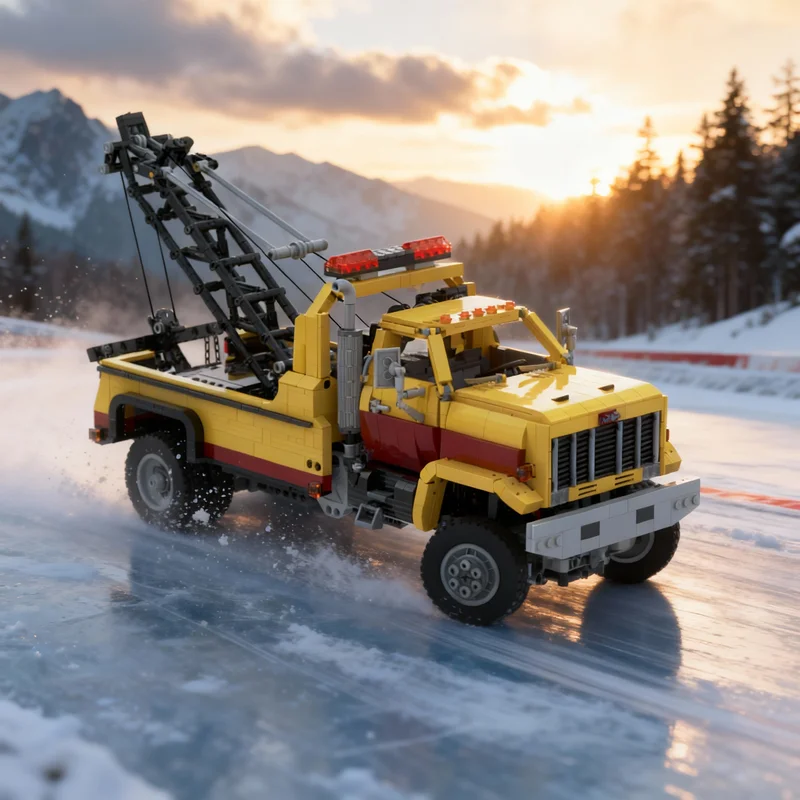 Фото 2385 деталей MOC Technical S GMC TopKick Wrecker RC Модель-конструктор, архитектурная игрушка, развивающий конструктор, рождественский подарок для детей №1