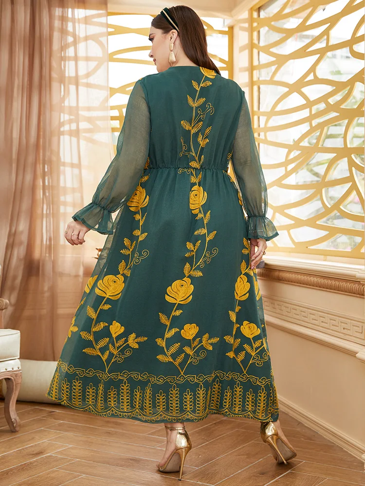 Рисунок 2 - Женское платье-макси с вышивкой