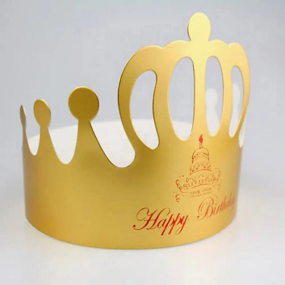 

Festivel Accessories 10Pcs/Lot Decoration for Kids Children Adults Gold Hats Headgear Birthday Hat Crown Cap Party Hat