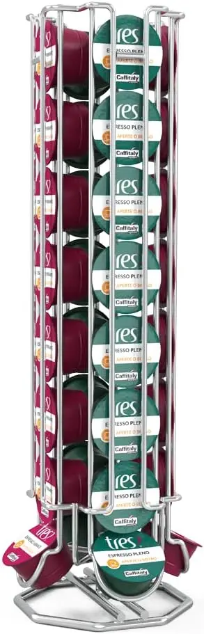 

Giratório Cromado Para 32 Cápsulas - TRES Por Três Coraes