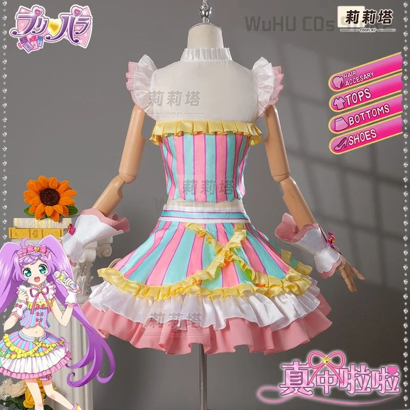 Sophy Hojo Косплей Костюм Парик Игра PriPara Laala Manaka Женский Для Девочек Одежда Хэллоуин