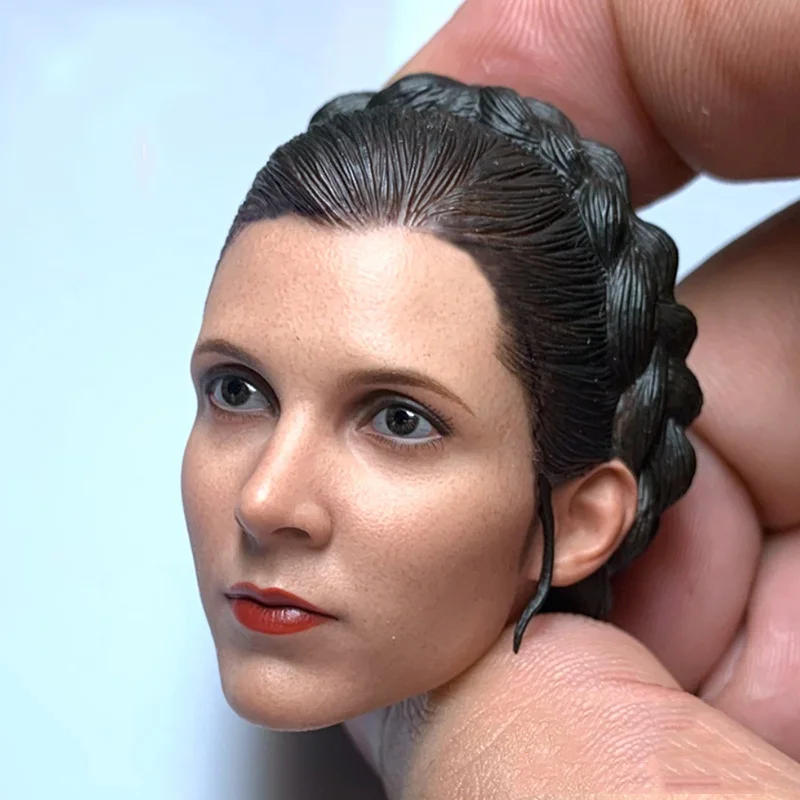 

1/6 Масштаб Сексуальная женщина принцесса Leia органа соло молодые Кэрри Фишер голова Лепка резная модель DIY Снежная версия Для 12-дюймового тел...