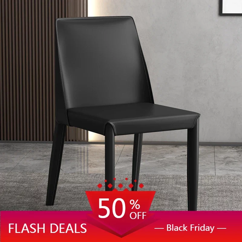 

Бесплатная доставка, обеденные стулья в скандинавском стиле, современные кожаные дизайнерские мобильные обеденные стулья, стулья для гост...