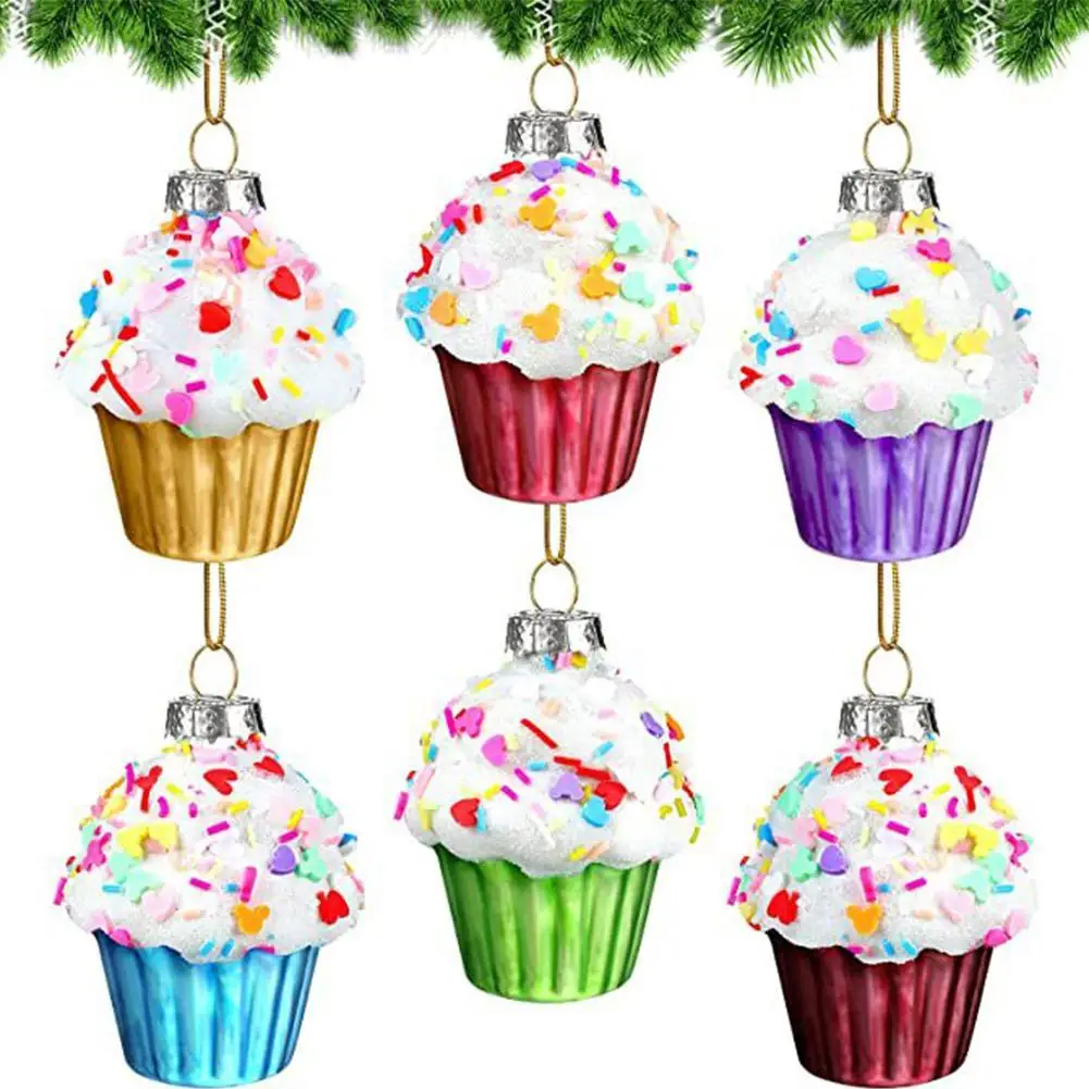 Стеклянный десерт в виде авокадо украшение для рождественской елки Подвесные