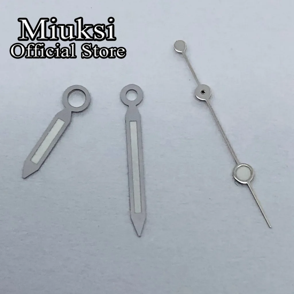 Фото Miuksi серебряные золотые часы руки зеленые светящиеся стрелки подходит для NH35 NH36 ETA2824 2836 Miyota8205 8215 821A Mingzhu DG2813 3804 механизм №4