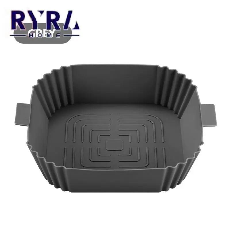 

Квадратная фритюрница, силиконовая сковорода для выпечки, 3D уникальный дренажный слот, аксессуары для гриля, сковорода, корзина для выпечки...