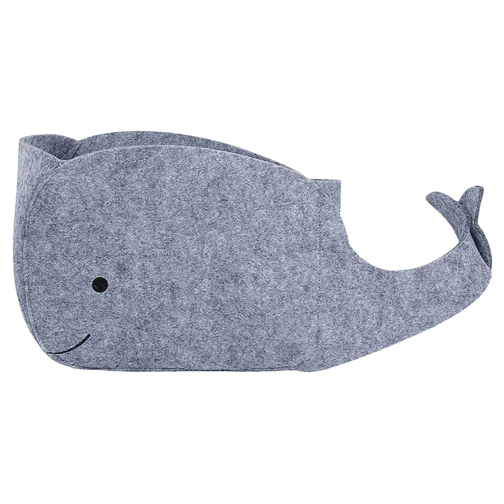 

Storage Basket Felt Organizer Bin Collapsible Bins Foldable Box Fabric Cube Whale Nursery Sundries Toy Cloth Desktop Trayboxes