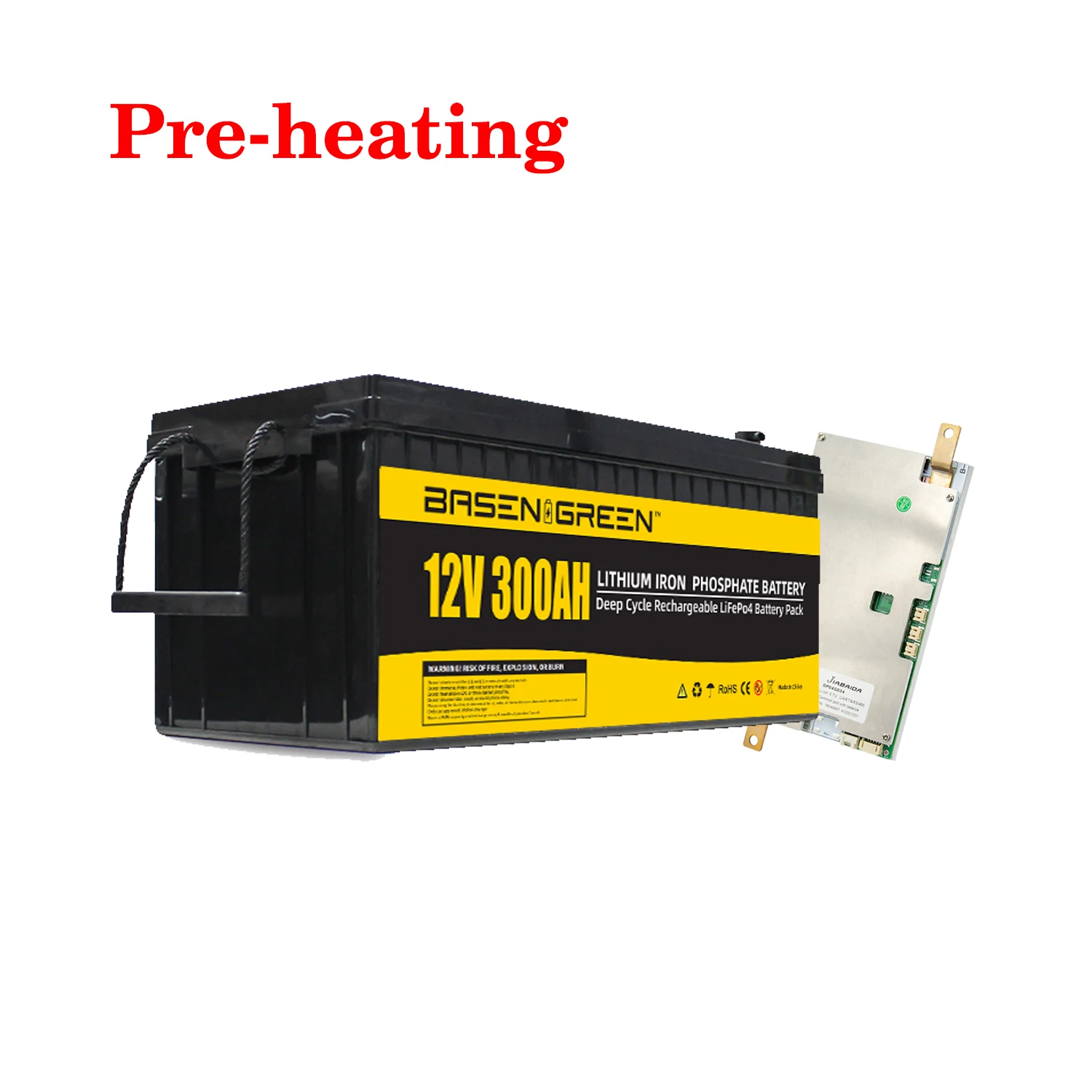 Низкотемпературный Предварительный нагрев 12 В lifepo4 300 Ач литий-ионный