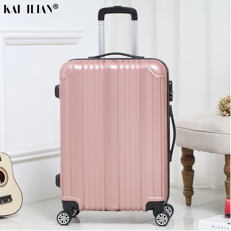 On Wheels 20/22/24 Inch Cabin Trolley Box Fashion Men's Lugg