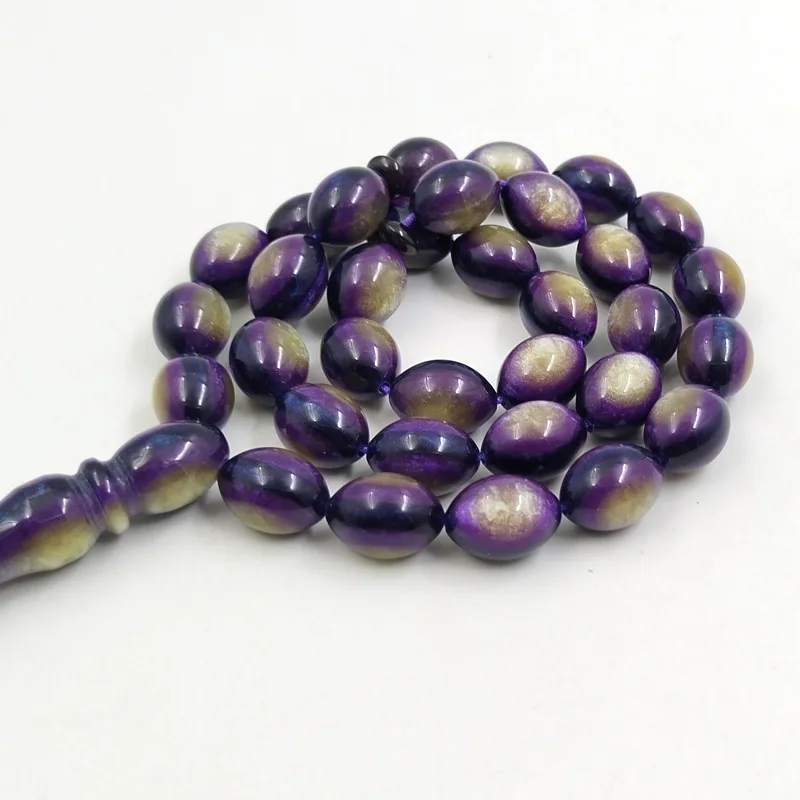 Фото Tasbih фиолетовая смола 33, молитвенные бусины, турецкий тарабзон, аксессуары, Ид, Рамадан, подарок, исламский арабский модный браслет №5