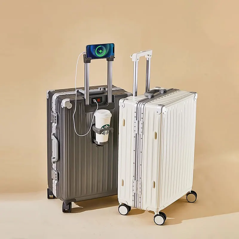 Дорожный чемодан для мужчин вместительная тележка чехол Универсальный USB на
