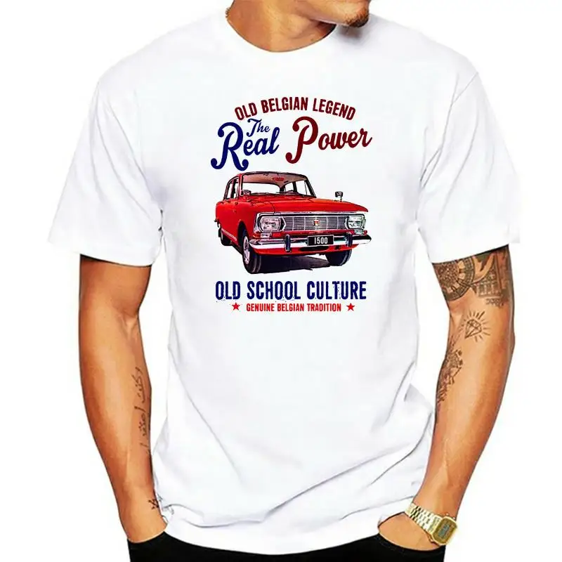 

Newest 2022 Men Fashion Summer Short Sleeves Cotton T Shirt Vintage Belgian Moskvich Unique T Shirts