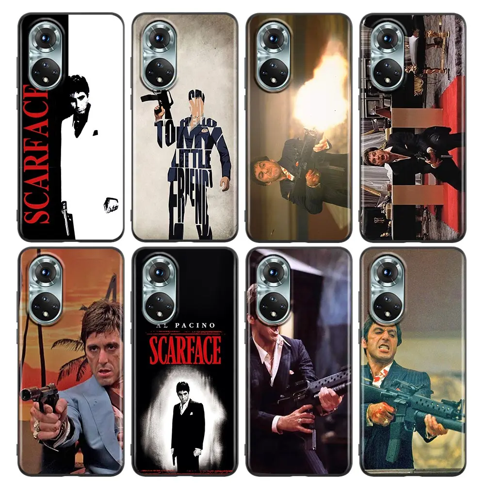 

Scarface Tony Montana Phone Shell for Honor X8 60 8X 9X 50 30i 21i 20 9A Play Nova 8i 9 SE Y60 Magic4 Pro Lite Soft Case Cover