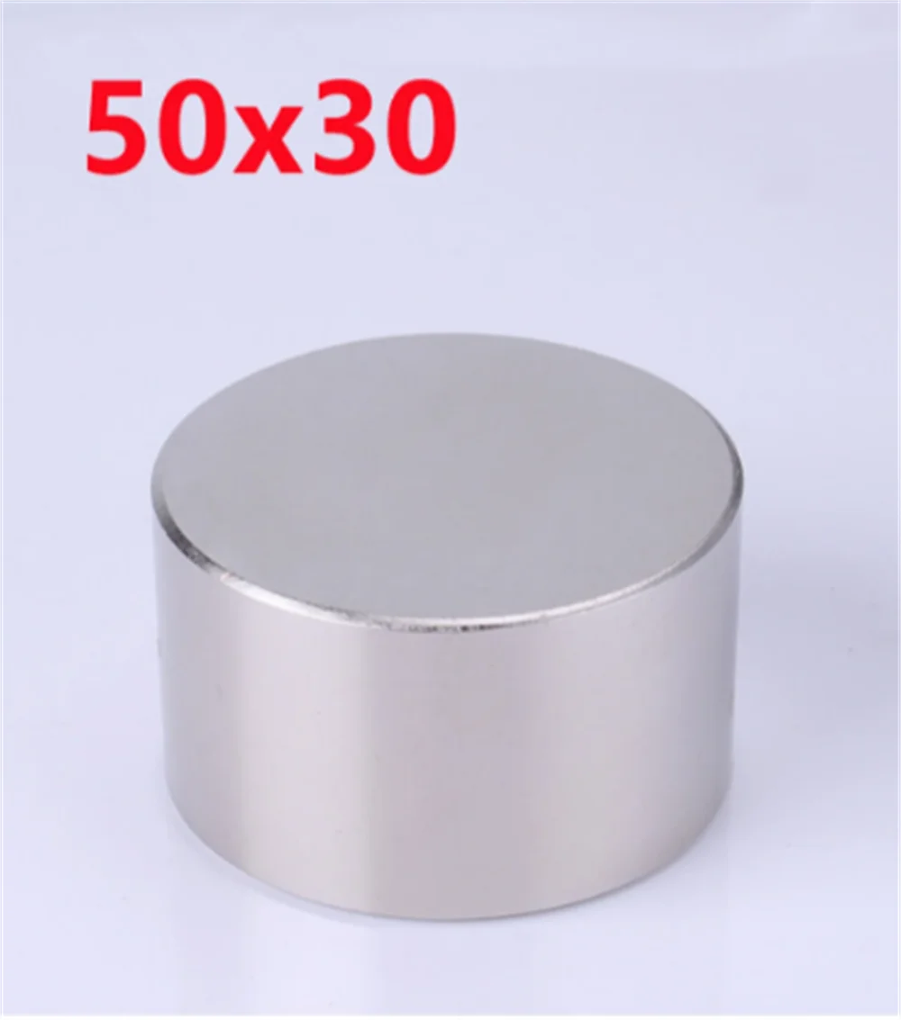 

1pcs N52 Magnet 50x30 mm Powerful Permanet round Neodymium Magnet Strong Magnetic Rare Earth NdFeB Gallium Metal or 40x20