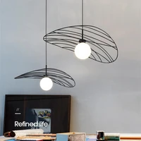 nordic pendant lights designer iron hanging lamp for living room bedroom dining room decor modern home loft e27 kitchen fixtures