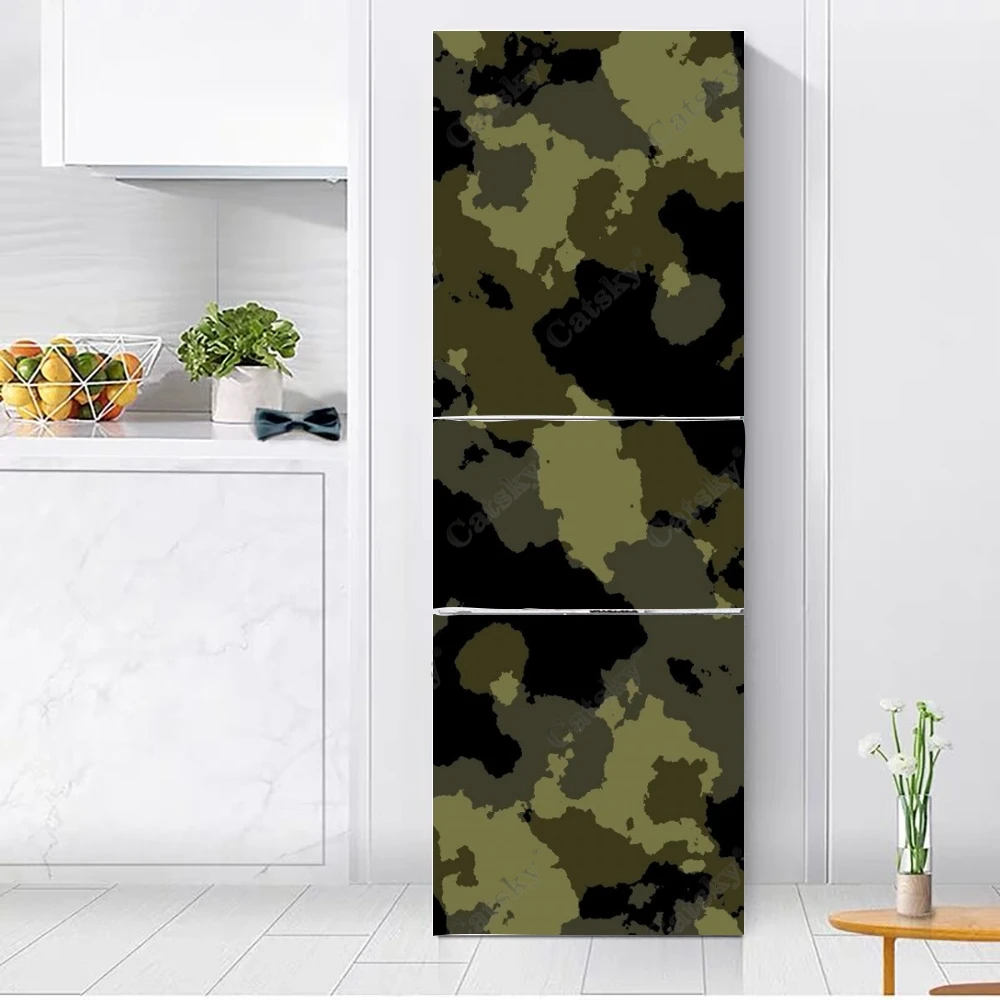 Камуфляжная наклейка на холодильник домашний декор кухонная Настенная Наклейка