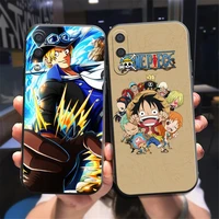 japan anime one piece phone case for samsung galaxy a01 a02 a10 a10s a20 a22 4g 4g 5g a31 carcasa black silicone cover back