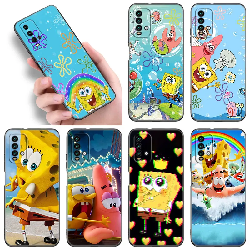 Seabed Sponge Best-Friend Phone Case For Xiaomi Redmi K40 K50 Gaming Note 5 6 K20 Pro 7A 8A 9A 9C 9i 9T 10A 10C A1 Plus S2 Cover