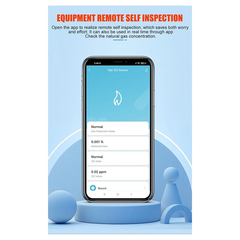 Tuya Smart Zigbee Natural Gasandcarbon Monoxide Sensor Valve Linkage Methane Leakage Alarm Home Life App