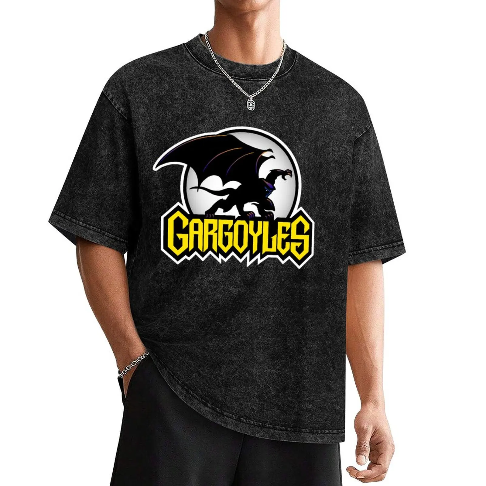 Футболка Gargoyles милая одежда топпинг винтажная рубашка в стиле аниме мужская