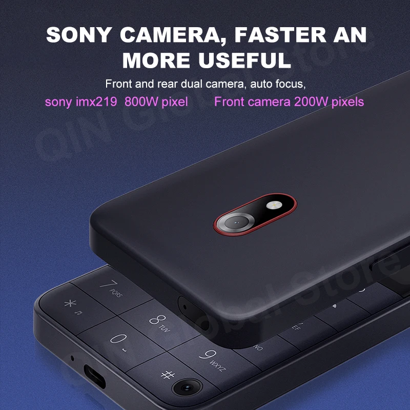 Qin F22 Pro MTK Helio G85 Duoqin Wifi 3.54 Inch 4GB 64GB Octa Core Bluetooth 5.0 640*960 Touch screen Phone