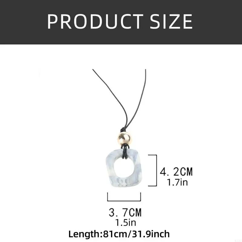 LXAE Многофункциональное ожерелье из смолы с подвеской-цепочкой отражающее