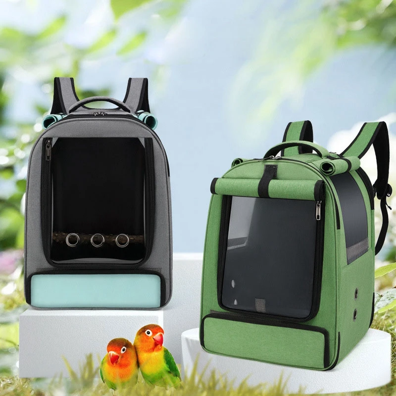 

Outdoor Carrying Cage Pet Parrot Backpack Suit Cat Dog Travel Waterproof Breathable Carrier Bird Canary Transport Bag Birds Supp