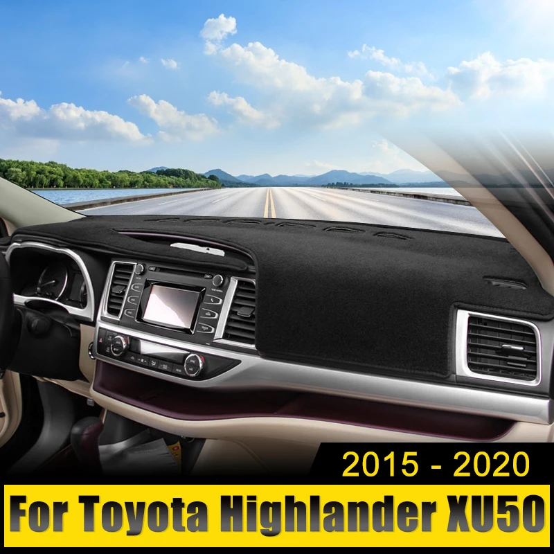 

Car Accessories For Toyota Highlander XU50 Kluger 2014 2015 2016 2017 2018 2019 Dashboard Cover Avoid Light Mat Anti-UV Carpets