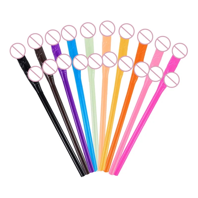 10Pc Plastic Straws Penis Dick For Drinks Bachelorette Party Disposable Straw Hen Night Willy Bridal Shower Supplies Bride To Be - купить по