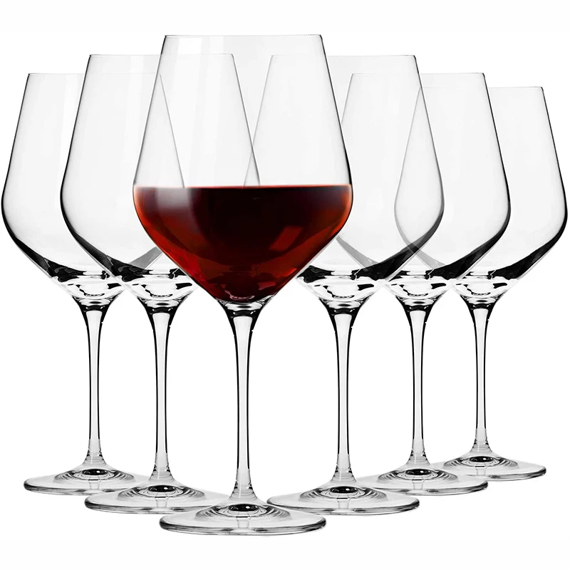 Plastic 480ml Red Wine Glasses Cup Goblet Transparent Unbreakable For Bar Home Restaurants Parties