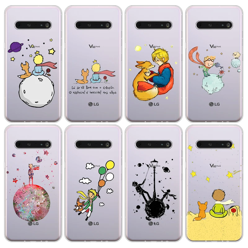 

Little Prince Anime Space For LG G8 V30 V35 V40 V50 V60 Q60 K 40S 50S 41S 51S 61 71 22 31 42 92 ThinQ Transparent Phone Case