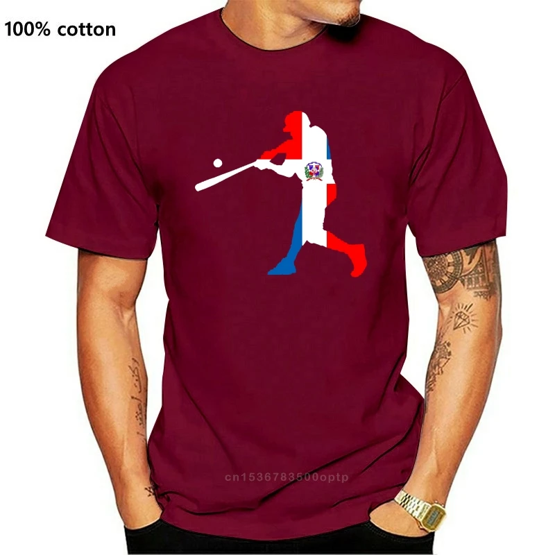 Лидер продаж 2018 новая мужская футболка с Бейсбольным флагом Доминиканской