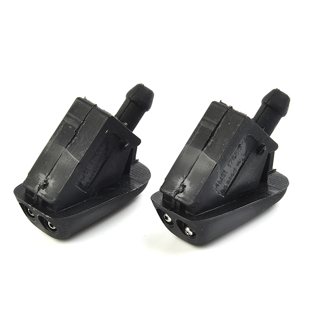 

2x Windscreen Wiper Spray Jet Nozzle Washer For Ford Fiesta 2001-2008 Black Fan Spout Cover Washer Outlet Wiper Nozzle Adjustmen