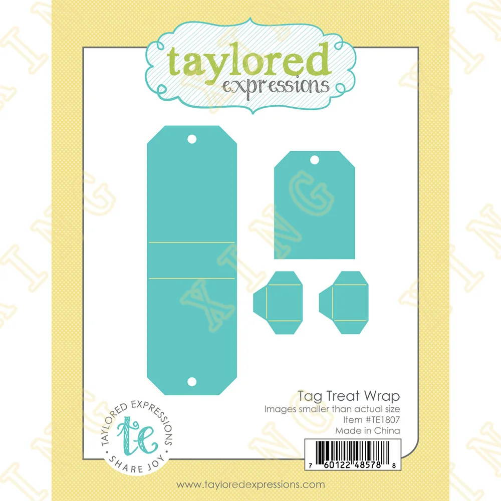 

Tag Treat Wrap Metal Craft Cutting Dies Diy Scrapbook Paper Diary Decoration Card Handmade Embossing New Product for 2023