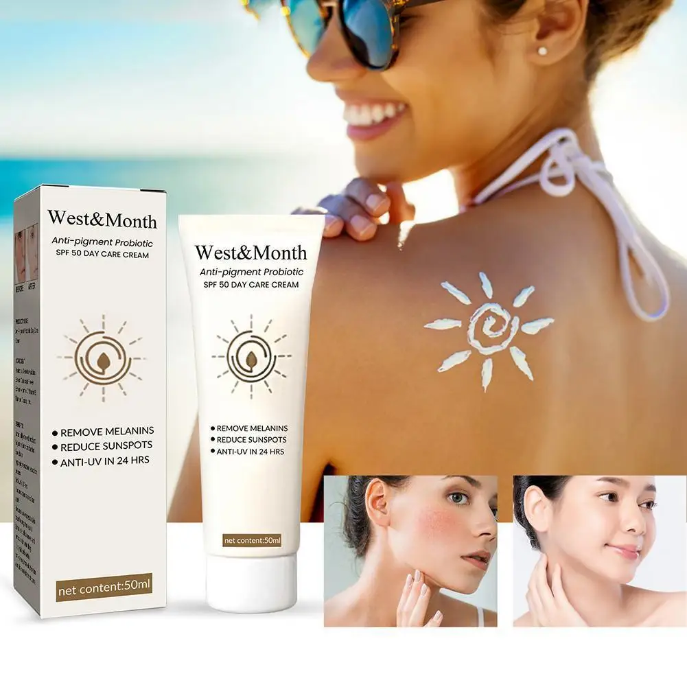 

Probiotic Sunscreen Skin Protection Whitening Moisturizing Efficiency 50ml High Skincare Summer Sunscreen Non-sticky Refres E9D4