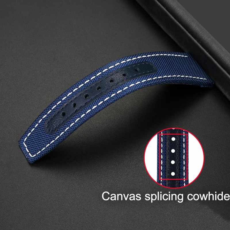 Ремешок нейлоновый для наручных часов IWC pilot mark-18/20 21/22 мм